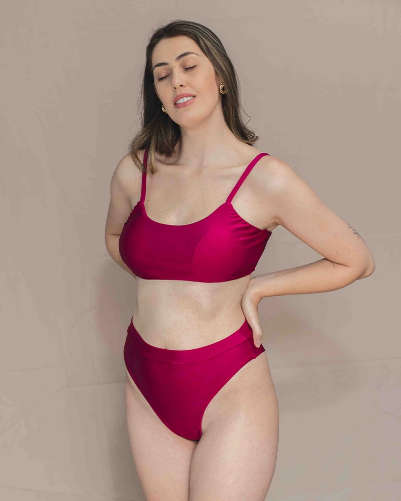 Biquíni Top Faixa e Calcinha Hot Pants Aurora